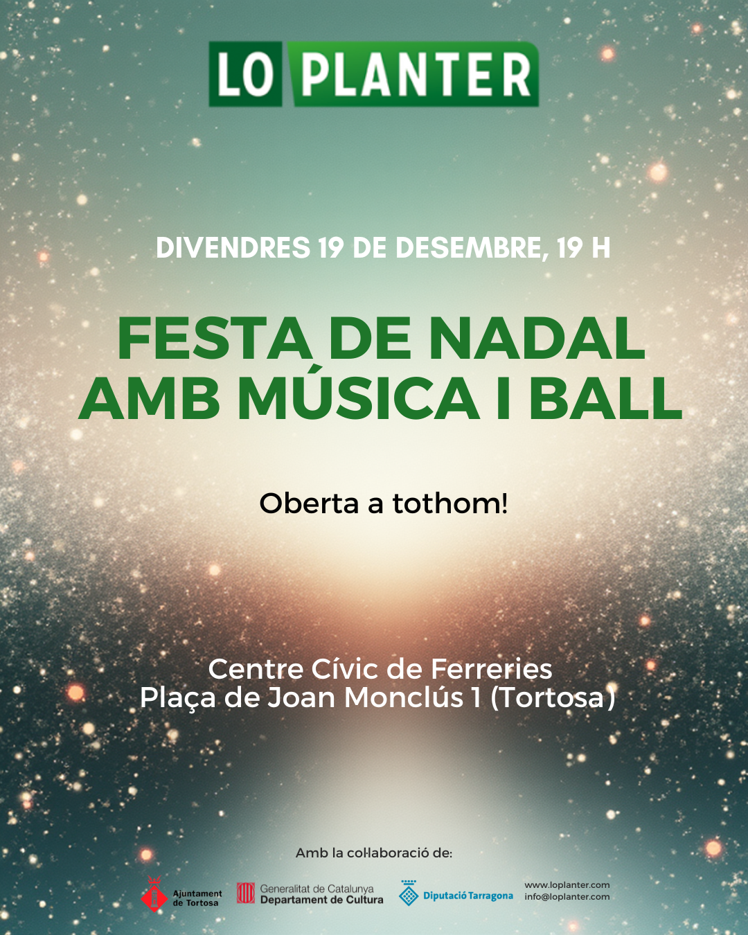 19 de desembre – Festa de Nadal